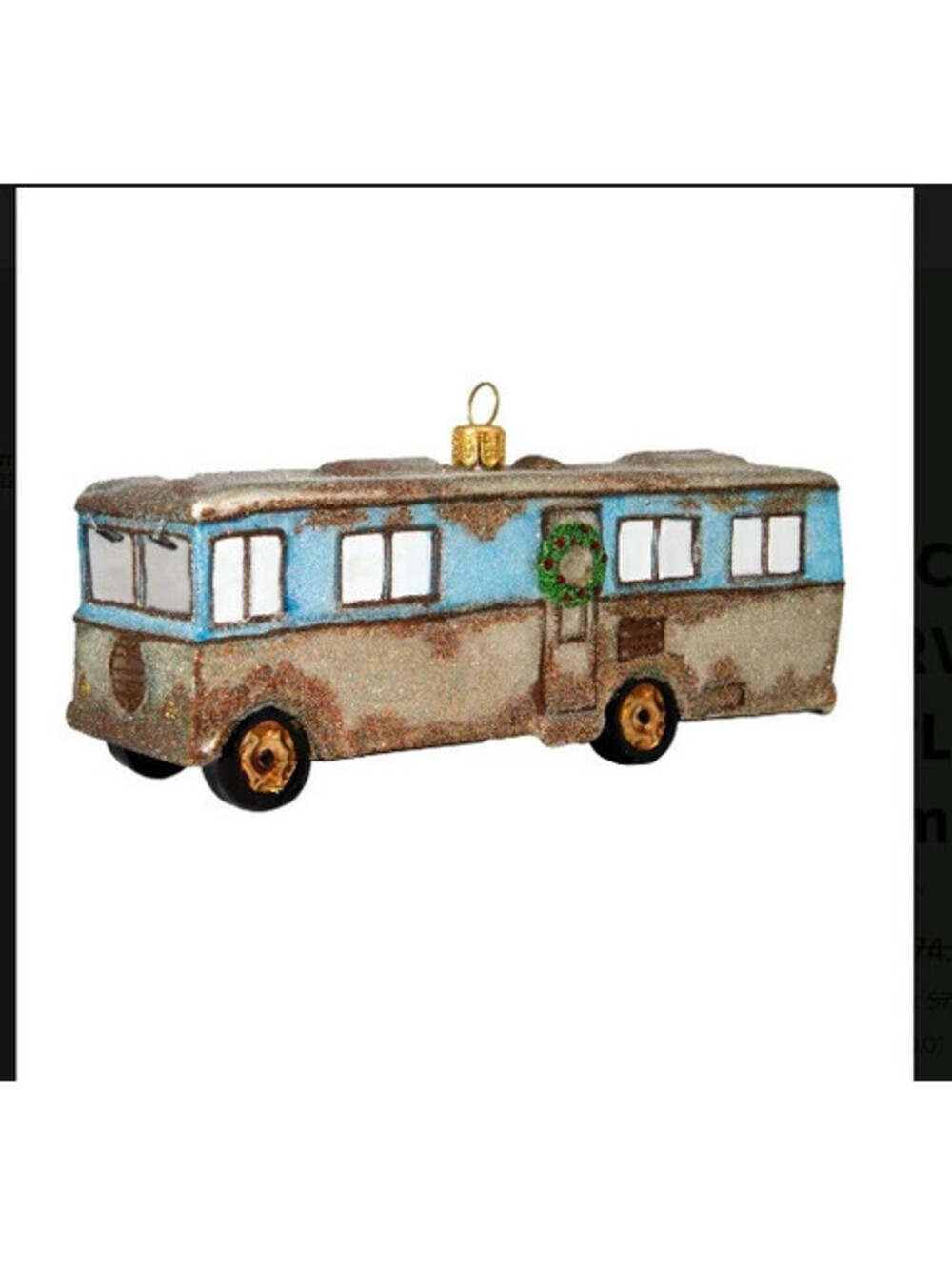Hallmark 2023 Christmas Vacation RV Warner Bros. 100 Glass Keepsake Ornament